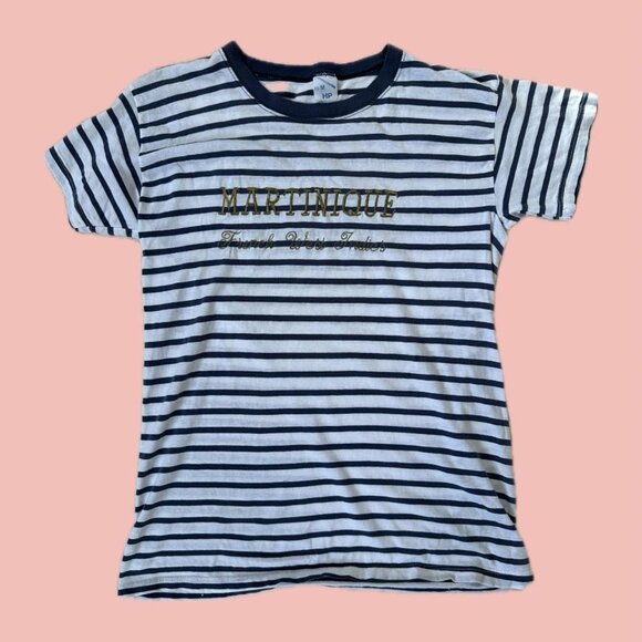 Vintage 90s Martinique Nautical T-Shirt - Picture 1 of 7